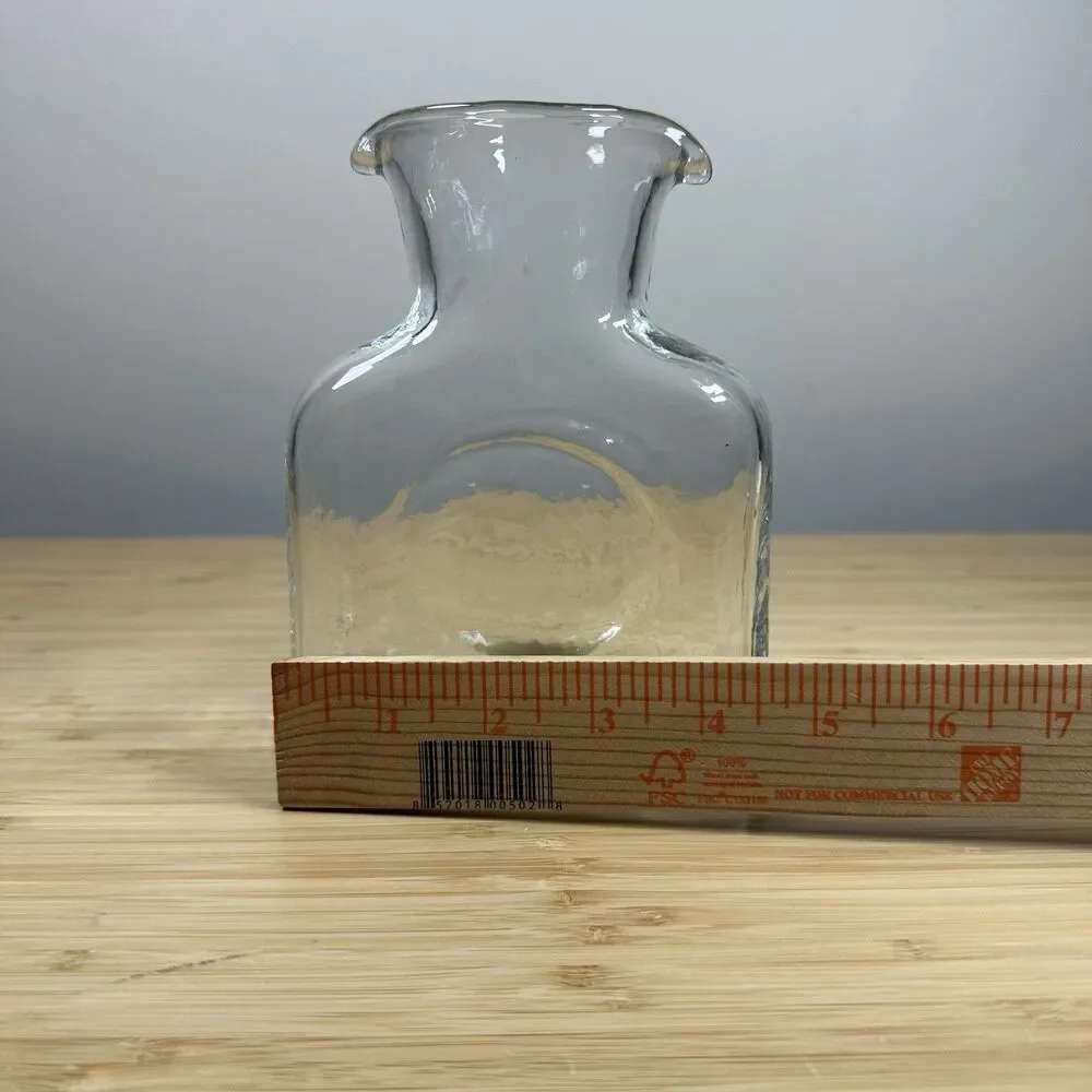 Blenko 384M Mini Water Bottle Crystal Glass Double Spout 2019 16oz Handblown MCM